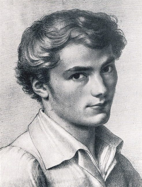 Franz Schubert, a los 16 años. foto wikimedia