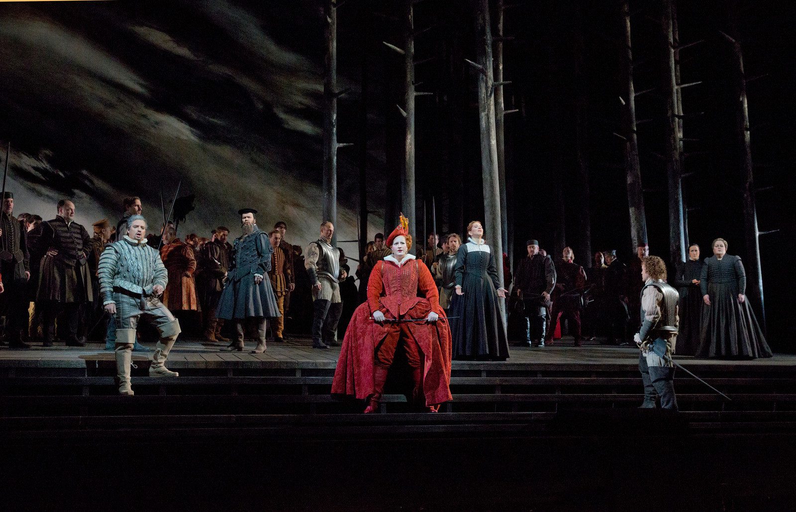 Escena de María Stuardo de Donizetti, en el Met. foto metopera