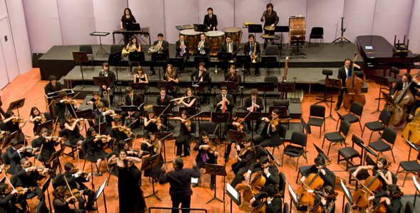 Orquesta de la Facultad de Artes de la Universidad de Chile. foto ceac