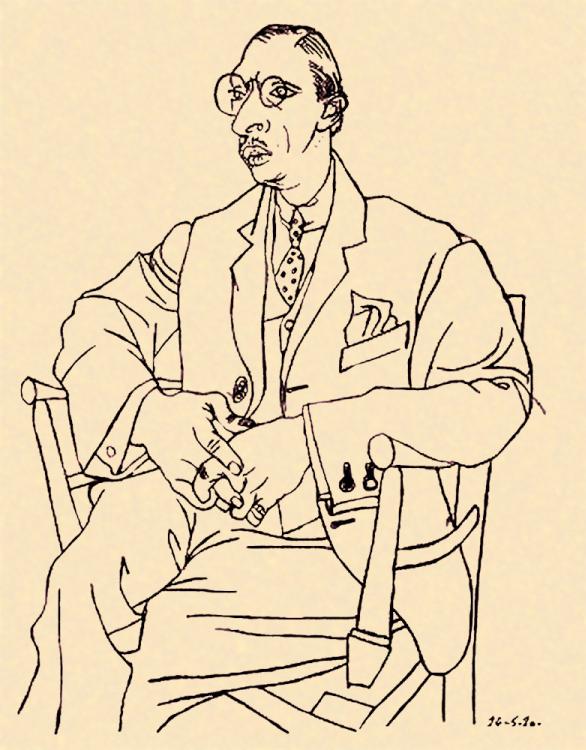 Igor Stravinsky por Pablo Picasso. foto jeffreymarshall