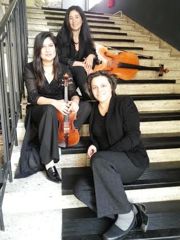 El Trío Vivado, Gabriela Olivares, Oriana Silva y Paulina Zamora. foto visionescriticas.